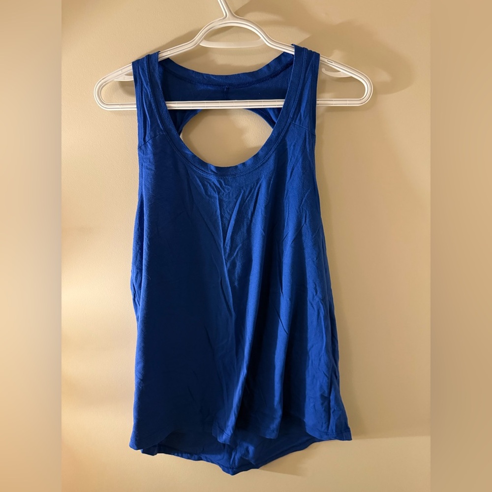 Blue Twist Tank Top